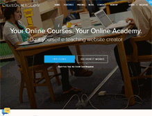 Tablet Screenshot of createonlineacademy.com